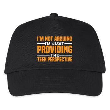 I'm Just Providing The Teen Perspective 3 - Kinder Basecap - Schwarz - Vorne