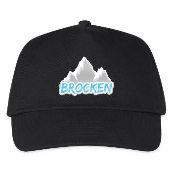 Piece - Kids’ Baseball Cap - black - Front
