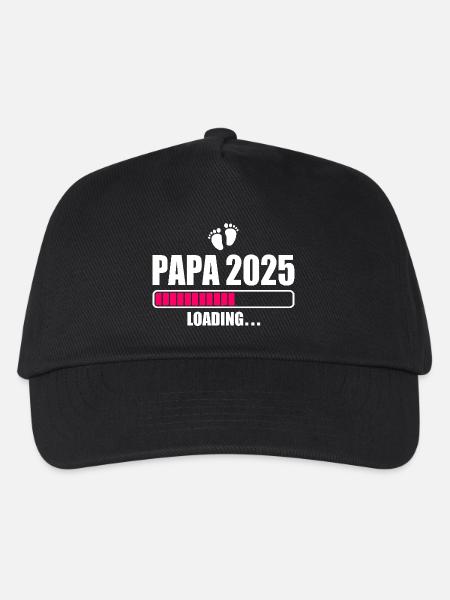 Papa 2025 - Kinder Basecap - Schwarz