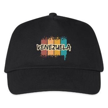 Venezuela - Kinder Basecap - Schwarz - Vorne