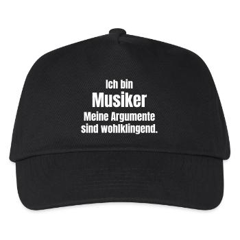 I'm a musician, my arguments are melodious. - Kids’ Baseball Cap - black - Front