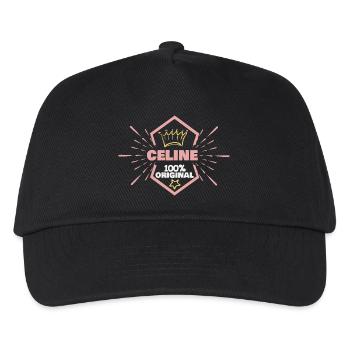 Celine - Kinder Basecap - Schwarz - Vorne