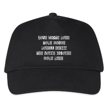 JONE WASTE YORE TOYE MONME YORALL REDIII THE VOICE - Kids’ Baseball Cap - black - Front