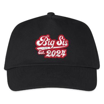 Big Sis Est 2024 - Kinder Basecap - Schwarz - Vorne