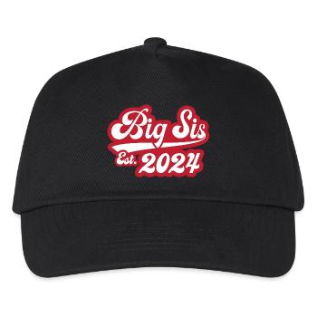 Big Sis Est 2024 - Kinder Basecap - Schwarz - Vorne