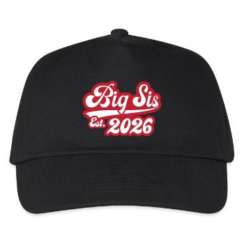 Big Sis Est 2026 - Kinder Basecap - Schwarz - Vorne