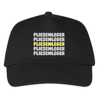 Work Tiler - Kids’ Baseball Cap - black - Front