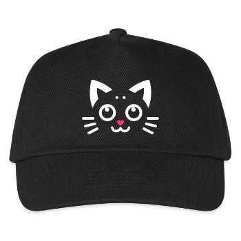 Kawaii Kätzchen, Haustiere - Kinder Basecap - Schwarz - Vorne