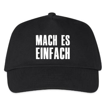 Make it easy Saying Founder Entrepreneur - Kids’ Baseball Cap - black - Front