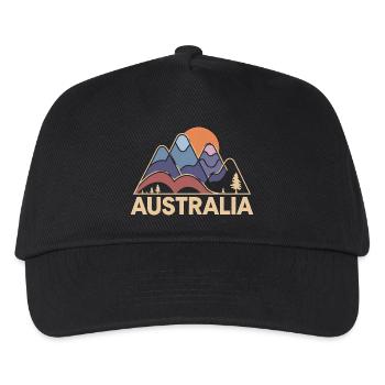 Australia Australia Abstract Mountains Gift - Kids’ Baseball Cap - black - Front
