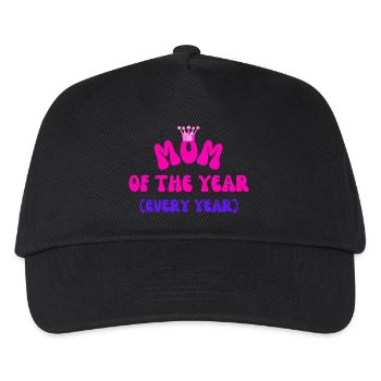 Mom of the Year – And Every Year - Kids’ Baseball Cap - black - Front