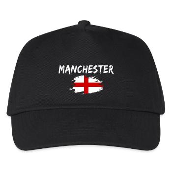 Manchester England - Kinder Basecap - Schwarz - Vorne