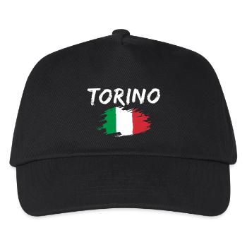 Torino Italien Turin - Kinder Basecap - Schwarz - Vorne