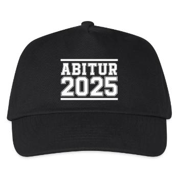 abitur 2025 - Kinder Basecap - Schwarz - Vorne