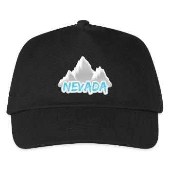 Nevada als Berg - Kinder Basecap - Schwarz - Vorne