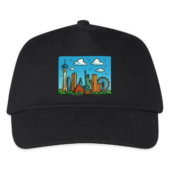 las vegas stadt - Kinder Basecap - Schwarz - Vorne