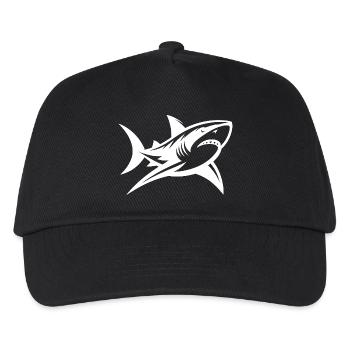 Tiefsee Hai trifft Tattoo scharf und stilvoll - Kinder Basecap - Schwarz - Vorne