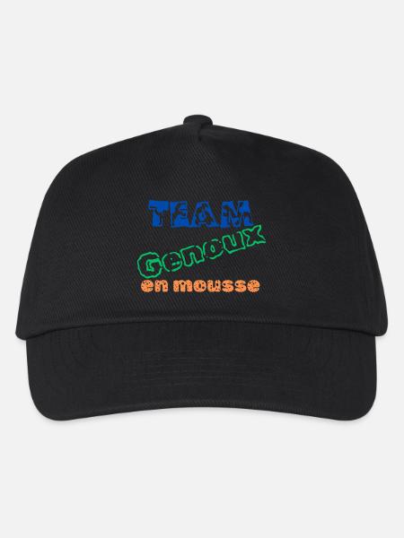 Team Genoux en mousse - Casquette de baseball Enfant - noir