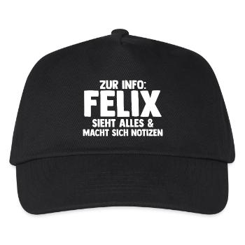 Felix - Casquette de baseball Enfant - noir - Devant