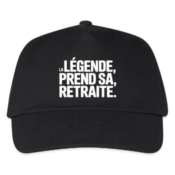 The legend retires - Kids’ Baseball Cap - black - Front