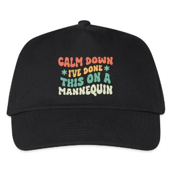 Calmez-vous, j’ai fait ça sur un mannequin ambulancier - Casquette de baseball Enfant - noir - Devant