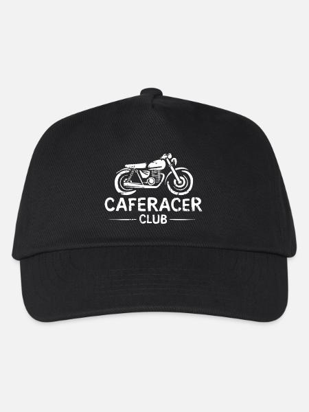 Moped caferacer club - Motorrad und Bikeliebe - Kinder Basecap - Schwarz