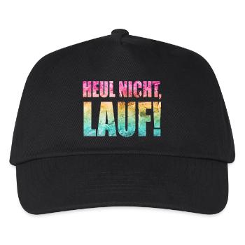 Ne pleurez pas, courez ! - Course à pied, jogging, sport, course à pied - Casquette de baseball Enfant - noir - Devant