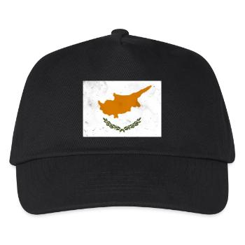 Drapeau de Chypre - Casquette de baseball Enfant - noir - Devant