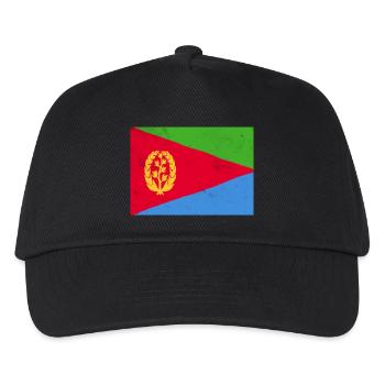 Eritreische Flagge – Afrikanische Identität - Kinder Basecap - Schwarz - Vorne