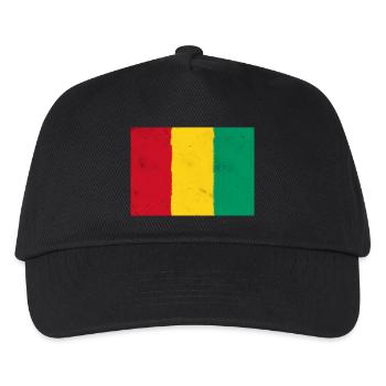Flagge von Guinea – Die Macht Afrikas - Kinder Basecap - Schwarz - Vorne