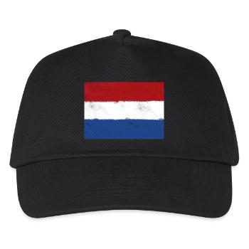Drapeau des Pays-Bas - Pays-Bas - Casquette de baseball Enfant - noir - Devant