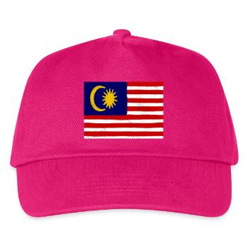 Flagge von Malaysia - Kinder Basecap - Fuchsia - Vorne