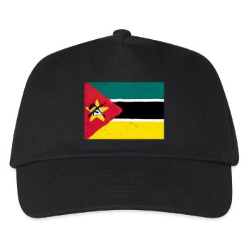 Drapeau du Mozambique - Casquette de baseball Enfant - noir - Devant