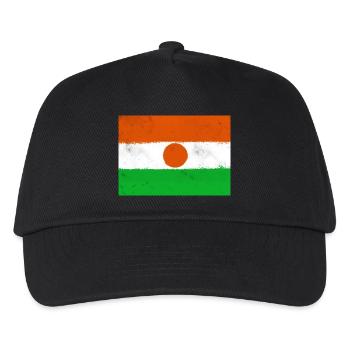 Flag of Niger - Kids’ Baseball Cap - black - Front