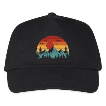 Mountains - Geh raus, die Grafik ist fantastisch - Kinder Basecap - Schwarz - Vorne