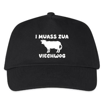 Kua viech vieh funny saying - Kids’ Baseball Cap - black - Front
