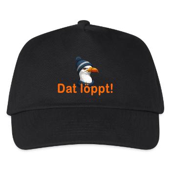 Dat löppt! - Kids’ Baseball Cap - black - Front