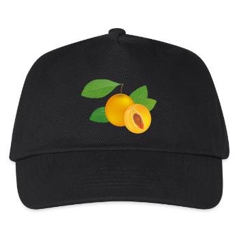 Mirabelle plum motif with juicy flesh - Kids’ Baseball Cap - black - Front