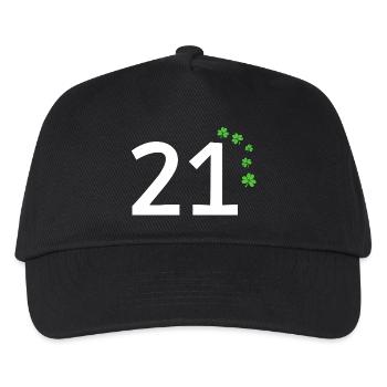 21 - Kids’ Baseball Cap - black - Front