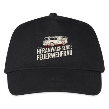 Adolescent Firefighter – Gift Idea - Kids’ Baseball Cap - black - Front