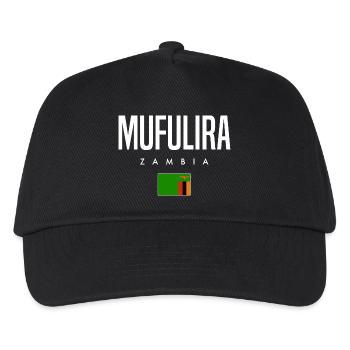Mufulira Sambia - Kinder Basecap - Schwarz - Vorne