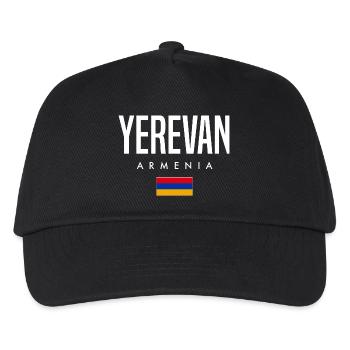 Yerevan Armenien - Kinder Basecap - Schwarz - Vorne