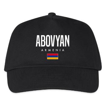 Abovyan Armenien - Kinder Basecap - Schwarz - Vorne