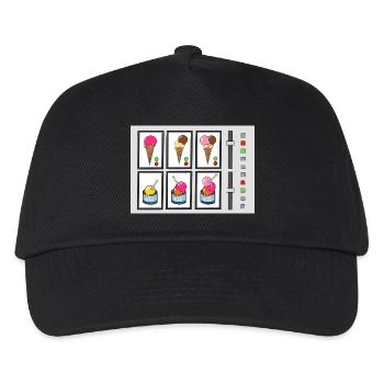 Eiscreme-Maschine - Kids’ Baseball Cap - black - Front