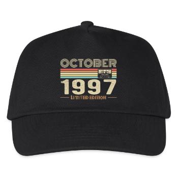 Birthday october 1997 - Kids’ Baseball Cap - black - Front