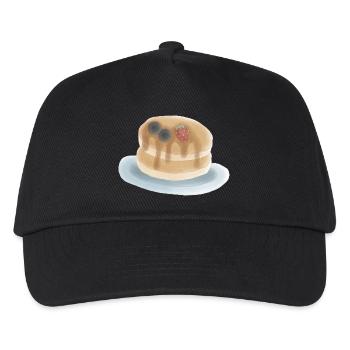 Süße Beeren Pfannkuchen Illustration - Kinder Basecap - Schwarz - Vorne
