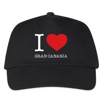 I love Gran Canaria - Kinder Basecap - Schwarz - Vorne