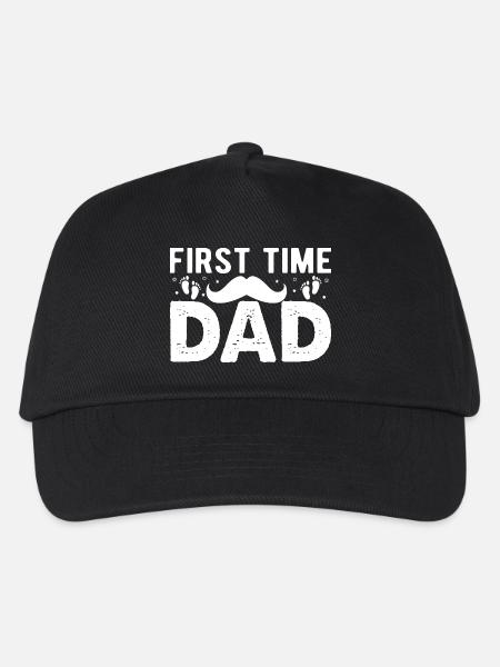Werdender Papa Werdender Vater - Kinder Basecap - Schwarz