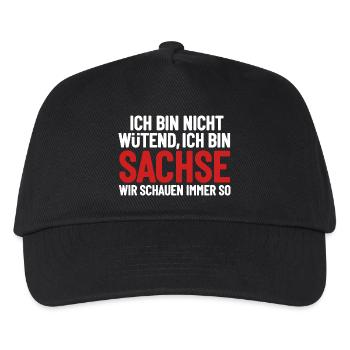 I'm not angry - I'm Saxon - Kids’ Baseball Cap - black - Front