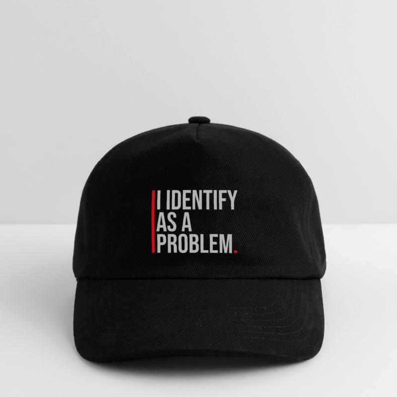 I Identify as a Problem Statement Cheeky Rebellious Kids’ Baseball Cap